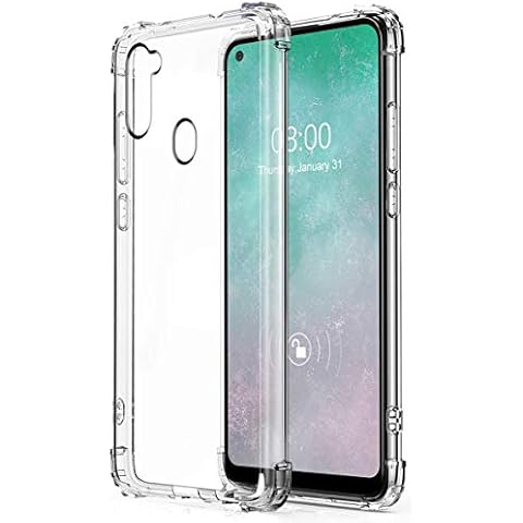 GTElectro Case for Samsung Galaxy A11, Clear Soft Slim TPU Protective Cover with Corner Bumpers, Thin Durable Phone Case, Shockproof Protection, Flexible Transparent Galaxy A11 Case Cover