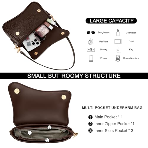 Image of KKXIU Shoulder Bag for Women Small Clutch Purses Cute Hobo Handbag Trendy Underarm Bag