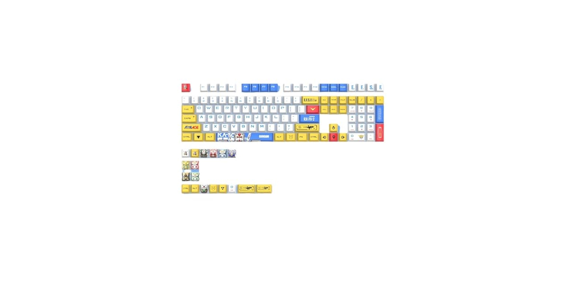 ガンダムキー Amazon.co.jp: LOVCOS(ス) ガンダム キーキャップ 染め 昇華 pbt