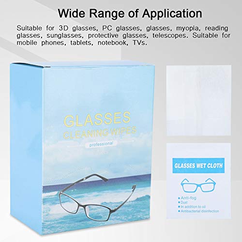 Lens Clean Vochtige Doekjes, 100 PCS Glas Hars Lens Clean Vochtige Doekjes Reiniging Desinfectie Antibacterieel - Afbeelding 7
