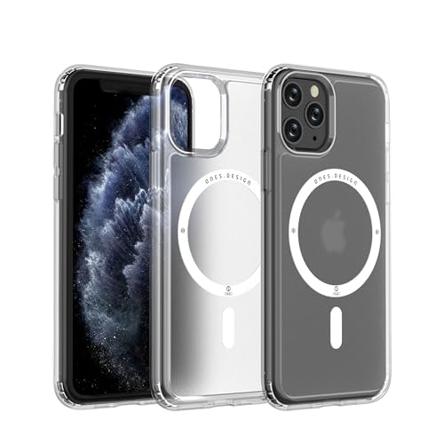 Image of ONES for iPhone 11 Pro Max Case, Translucent Matte Magnetic Phone Case with MagSafe, Military-Grade Shockproof Cover, Anti-Yellowing Hard Slim Protective Matte Case for iPhone 11 Pro Max