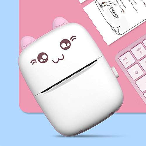 Sdkmah9 Mini Thermal Printer,Wireless Bluetooth Printer Mobile 200DPI Mini Portable Thermal Photo Learning Printer for Child Kids Painting Women Men Gift