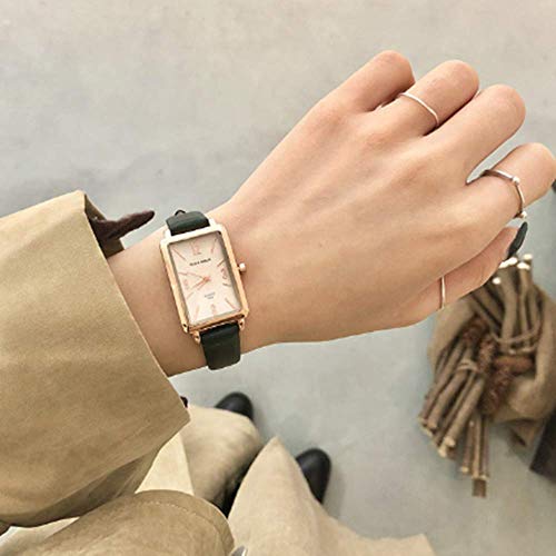 Montre de tempérament pour fille avec boîtier rétro géométrique soigné - 6