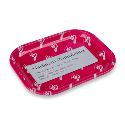 Image of LIT Metal Rolling Tray (Pink Edition) for Cigarette, Smoking Ash Bowl, Smoke Tray, Size 18x14cm (LITAF Accessories)