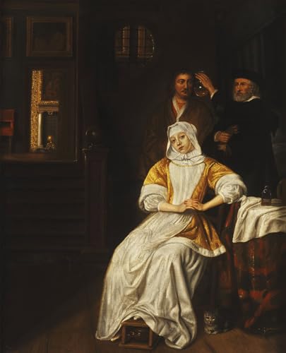 Impression sur toile célèbre portrait classique médecin jeune femme peinture décoration murale