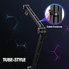 Youshares Blue Yeti Mic Stand with Pop Filter - Premium Mic Arm, Heavy Duty Boom Arm with Cable Management, 3/8 to 5/8 Adapter