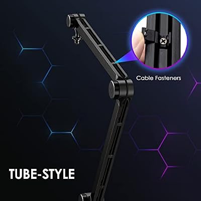 Youshares Blue Yeti Mic Stand with Pop Filter - Premium Mic Arm, Heavy Duty Boom Arm with Cable Management, 3/8 to 5/8 Adapter