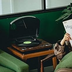 TAISK Tourne-Disque Portable Bluetooth Tourne-Disque rétro avec Haut-Parleur intégré 33/45/78 Vitesses avec entrée et… - Les Beatles, Paul McCartney, John Lennon, RIngo Starr, George Harrison TAISK Tourne-Disque Portable Bluetooth Tourne-Disque rétro avec Haut-Parleur intégré 33/45/78 Vitesses avec entrée et… – Image 3