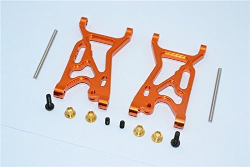 GPM For Team Losi Mini 8ight Upgrade Parts Aluminum Front Suspension Arm - 1Pr Set Orange
