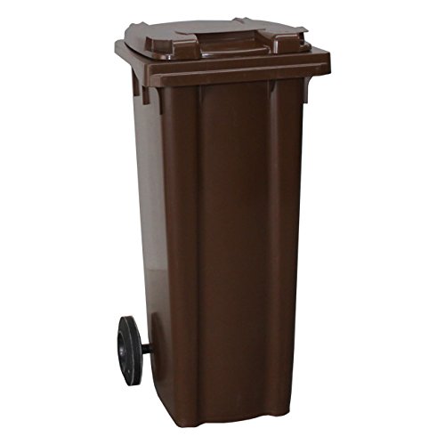 Yellowshield 140 Litre Wheelie Bin - BROWN