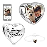 2Burned Custom Photo Charm – Personalised Heart Jewellery in Stainless Steel 316 (Always Together)