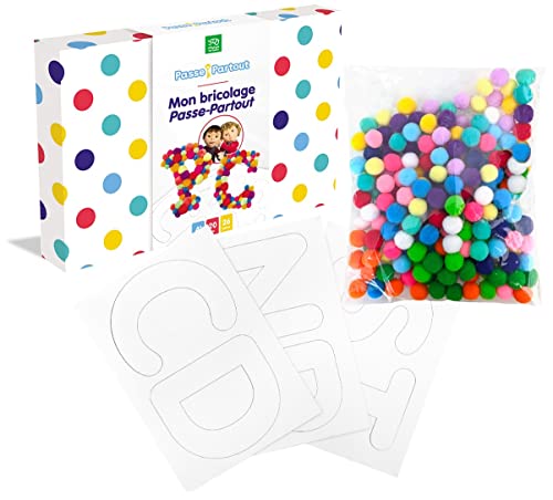 Pierre Belvedere Inc - Passe-Partout - Mon Bricolage Passe-Partout - Activité Artistique de Bricolage, Loisirs Créatifs, Décoration Artisanale avec des Pompons - 4 ans et plus - Pierre Belvedere Inc - 410284 - -36%