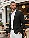 Vssjavun Men's Casual Blazer Suit Jackets 2 Button Lightweight Fashion Wedding Sport Coats Black