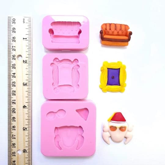 Miniatura 2 de 3 moldes Funny Friends. Paquete de 3 moldes Turquía, sofá y marco Multi Project bundle NC063