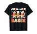 Official Cookie Baker Christmas Funny Gingerbread Lovers Kid T-Shirt