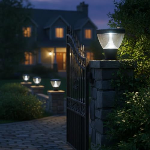 Image of Lyse Decor LED Gate Light for Main Gate Pillars, Outdoor Resistant Water-Proof Outdoor Gate Light, Garden Lights, Boundary Lamp for Farm House (Pack of 1)