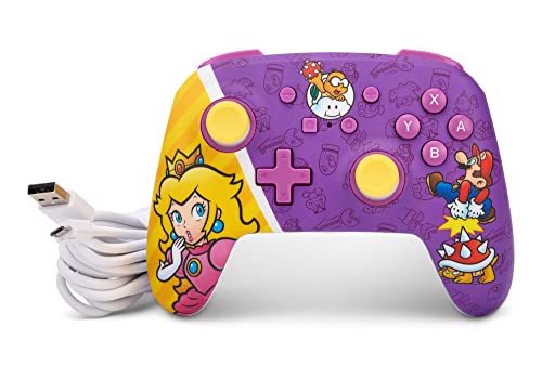 PowerA Manette filaire améliorée pour Nintendo Switch modèle Switch OLED et Switch Lite accessoire de jeu manette de jeu manette filaire sous licence officielle Mario: Princess Battle - vue 8
