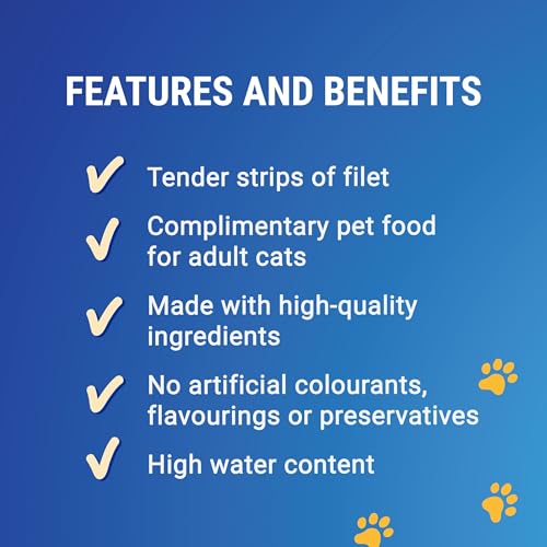 Image of Felix Soup Cat Food Fish Selection Tender Strips, 6 x 48g (Pack of 8)