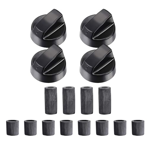 Perillas de control de estufa – Juego de repuesto 4X | Perillas de termostato para estufa con indicadores marcados, botones de cocina compatibles para cocina, hogar, restaurante, controles de estufa