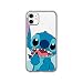 Ultra Slim Soft TPU Transparent Blue Stitch Case for iPhone XR 6.1 Inch 2018 Shockproof Smooth Lilo Walt Disney Cartoon Cute Chic Lovely Clear Fun Cool Girls Women Teens Kids Daughter