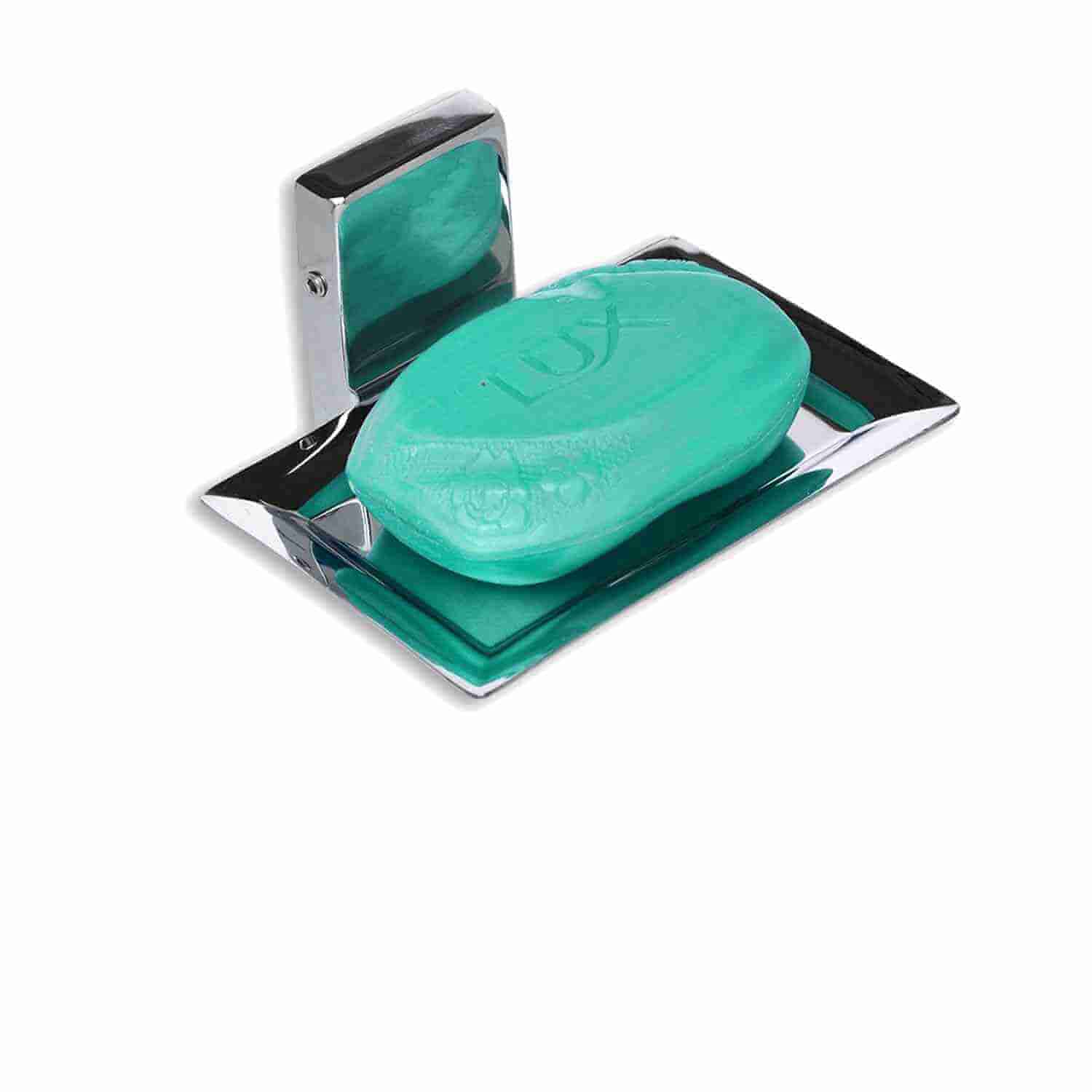 JAY AMBE Enterprise HIgh Grade Stainless Steel Bathroom soap Holder/Soap Dish for Bathroom/soap Stands/Bathroom Accessories-Chrome Finish