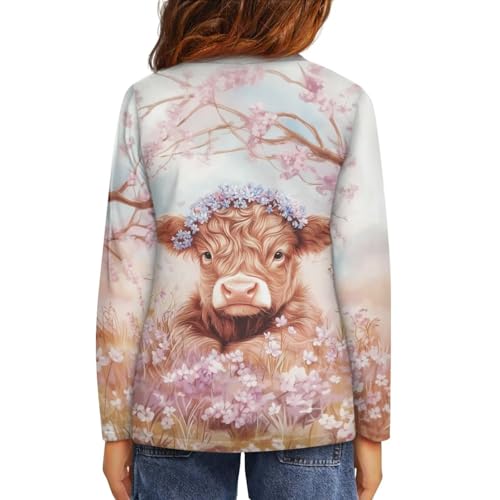 Image of Uourmeti Girls Graphic Tees Long Sleeve T Shirts for Teens Casual Tshirts Junior Sportswear Fall Tops