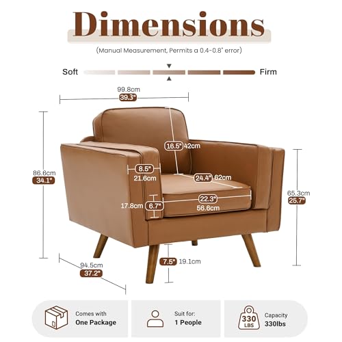 Sillón Moderno Plegable Marrón Claro miniatura 2