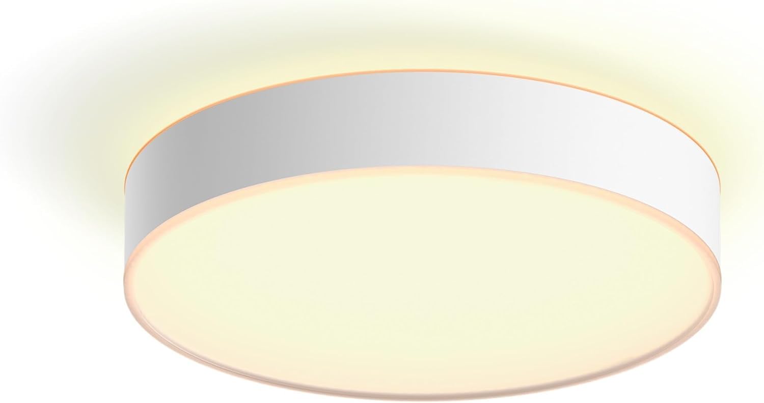 Philips Hue White Ambiance, Plafonnier Devere Medium +Télécommande, Blanc