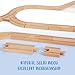 Wooden Train Tracks 58 Piece Set, Track Expansion and 9 Distinct Pieces - 100% Compatible with All Major Brands Including Thomas Wooden Railway System
