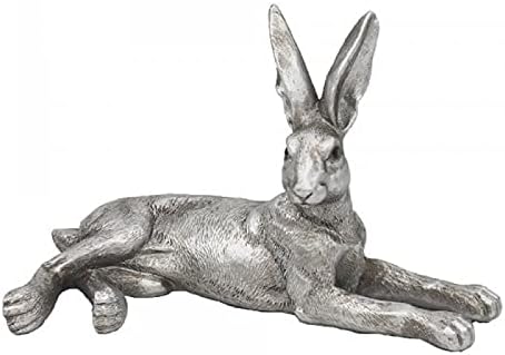 Reflections Silver Hare Lying Figurine By Leonardo