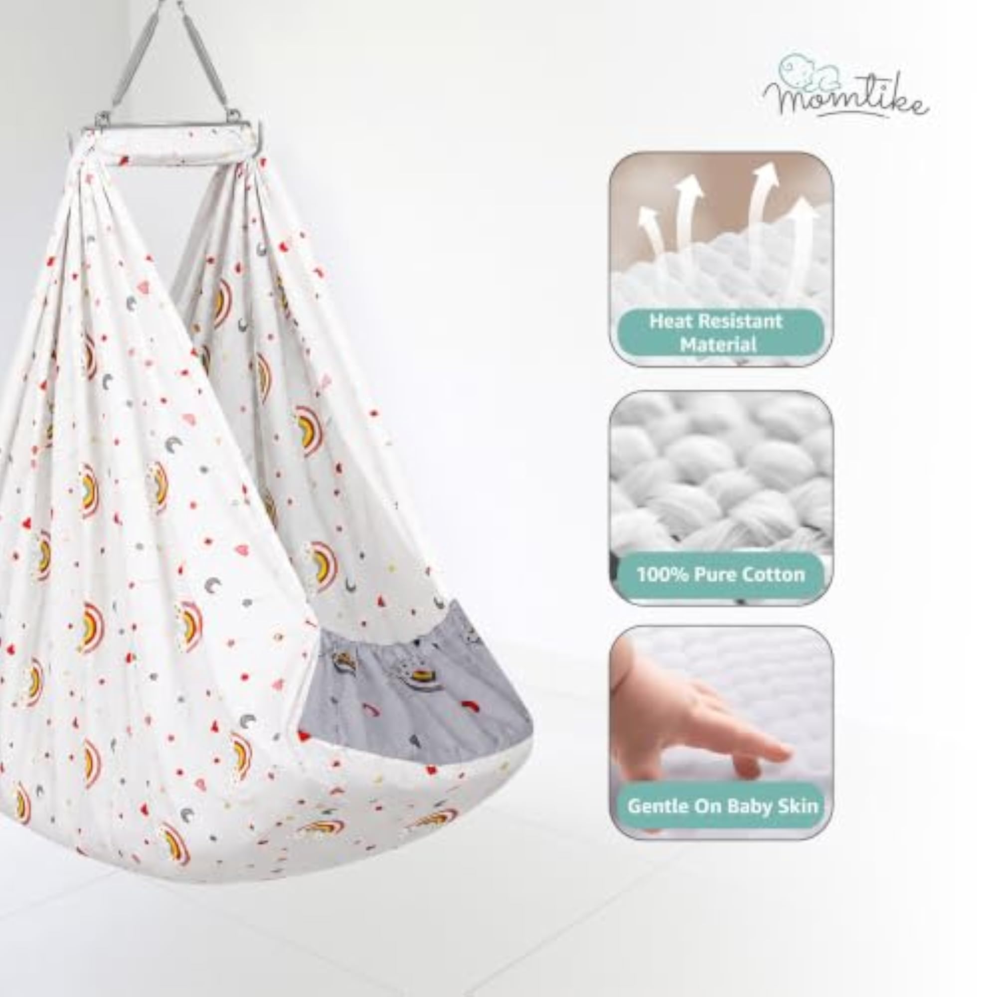 Portable Baby Cradle with Mosquito Net and Pad
