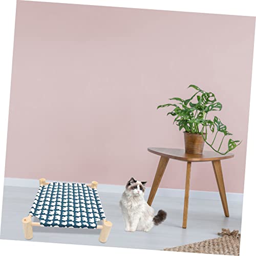 Lit pour chat surélevé confortable hamac lavable extérieur