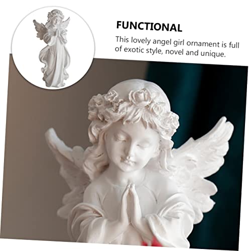 Figurine Ange Résine UKCOCO pour Meuble Vide et Table sans Vie