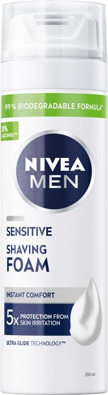 NIVEA MEN Sensitive Beruhigender Rasierschaum für Männer 200 ml