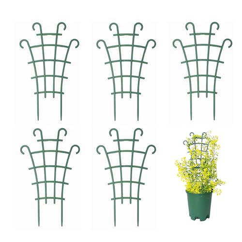 DHWEKU Supporto per Piante Rampicanti, 6 Pezzi Tralicci Rampicanti,Supporto per Piante da Giardino,Traliccio per Piante Rampicanti,Supporto per Piante in Vaso, per Fiori, Pomodoro, Gabbie