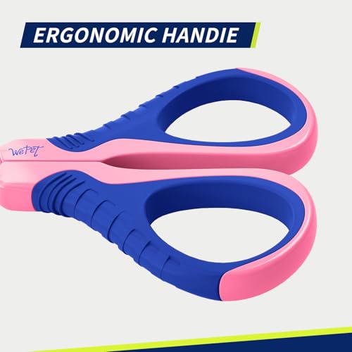 Image of WePet Pet Nail Clippers U07.1, Professional Claw Trimmer, Bended Scissor Special for Cats, Kittens, Dogs, Puppies, Small Animals, Pink /Navy Blue