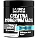Bandini® Creatina en Polvo Micronizada - Monohidrato de Creatine 100% Puro para Rendimiento y Potencia Muscular - Sin Sabor - Incluye dosificador - 88 Porciones - 300 gramos Vegano - Creatine Powder
