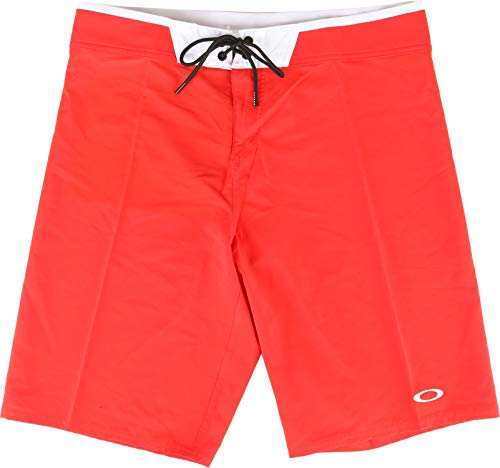 Oakley Vertical Logo 21 Boardshorts Mens Sz 36 Fiery Red