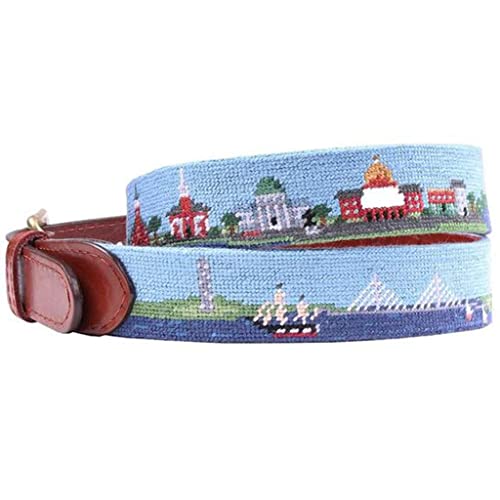 Old Boston Scene Needlepoint Belt by Smathers & Branson2