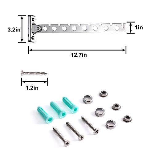 Porte-vêtements mural inox de qualité supérieure antirouille