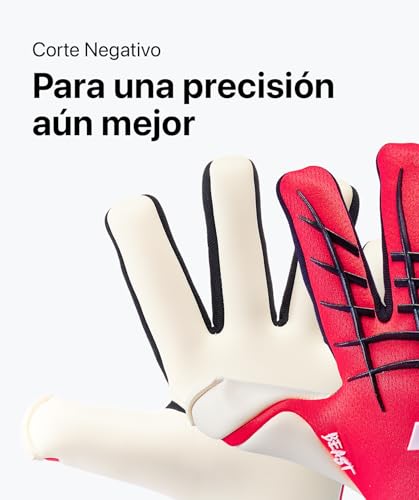 T1TAN Red Beast 3.0 - Guantes de Portero - con protección para los Dedos - Guantes de fútbol para porteros - Talla 6 - imagen 4
