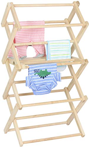 Pennsylvania Woodworks Clothes Drying Rack: Solid Maple Hardwood Laundry Rack for Baby Clothes