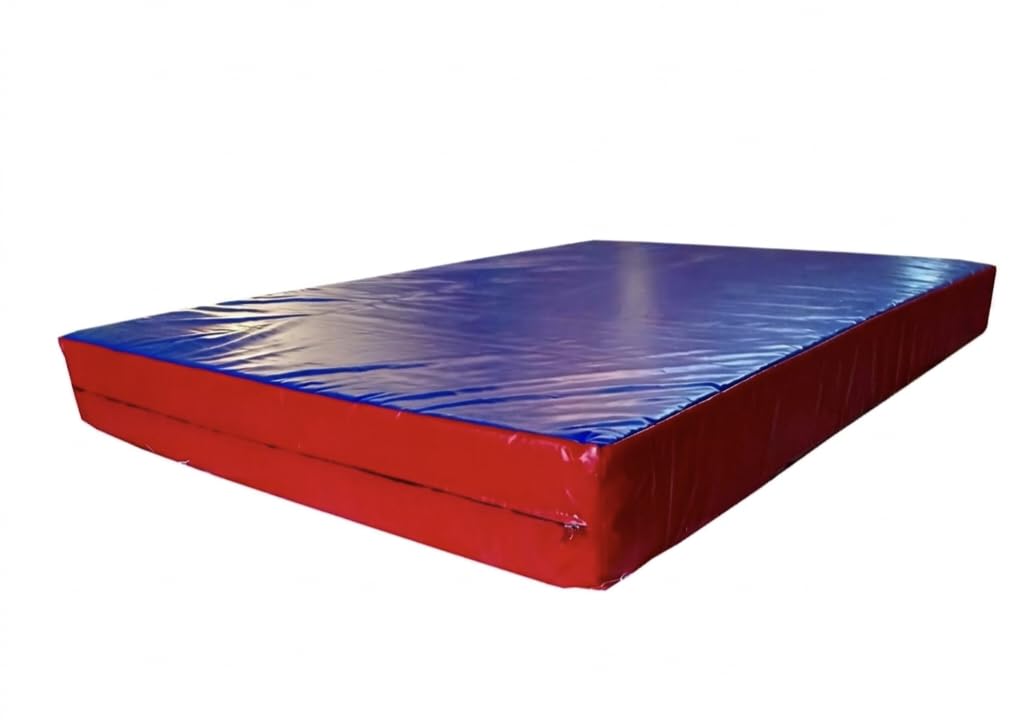 Heavy Duty Gymnastics Crash Mat – 3m × 2m × 12 Inch (Red and blue)-picture-26