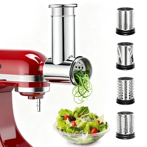 Acessórios de triturador de fatiador de aço inoxidável para batedeiras, triturador de legumes, ralador de queijo, máquina de salada, fatiadores de alimentos, acessórios de moagem em pó