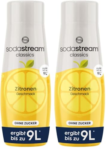 SodaStream Concentré Citron Sans Sucres pour Machine à Eau Pétillante et Soda | Préparez jusqu'à 9 Litres de Soda au Citron en Quelques Secondes, 440ml...