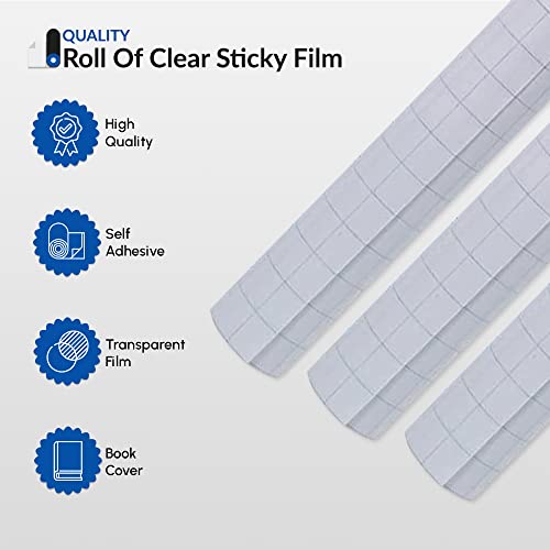 1ABOVE Hochwertige Rolle mit transparenter Rückseite aus Kunststoff (33 cm x 3 m)