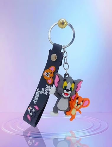 Image of Cute 3D Keychain | Keyring & Quirky Bag Charm | Hard Silicone, Unbreakable | Travel Essential | Kids Friendly | Strap & Bag Hook