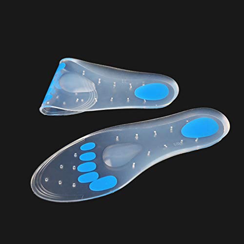 Palmilhas de silicone SUPVOX para fascite plantar, palmilhas para massagem nos pés, suporte de arco
