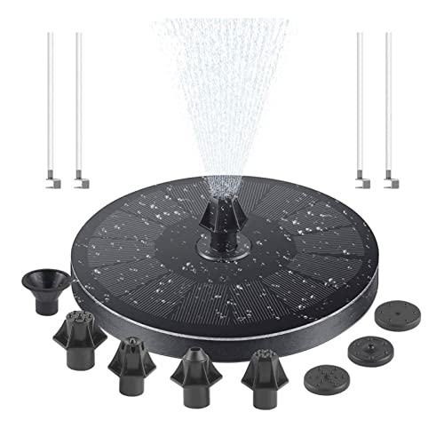 Fonte flutuante solar, fonte flutuante independente bomba de água solar para decoração de jardim de