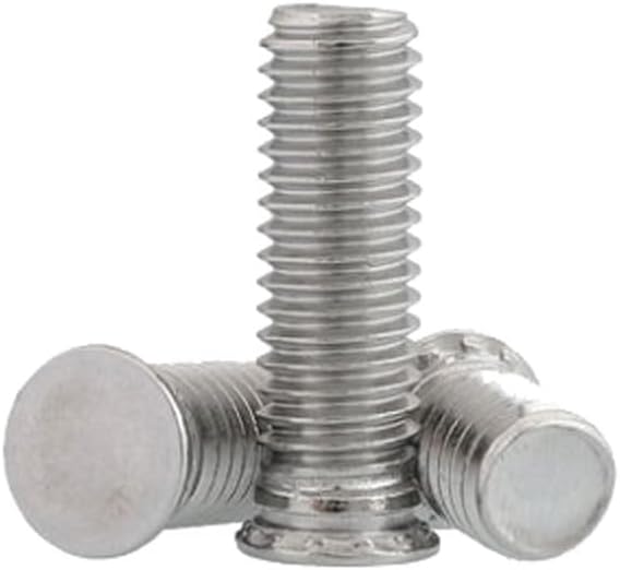 M2.5 M3 pressure riveting screws flat head rivet screw thread nails 304 stainless steel corrosion resistant - (Size: M3x6mm (35pcs))